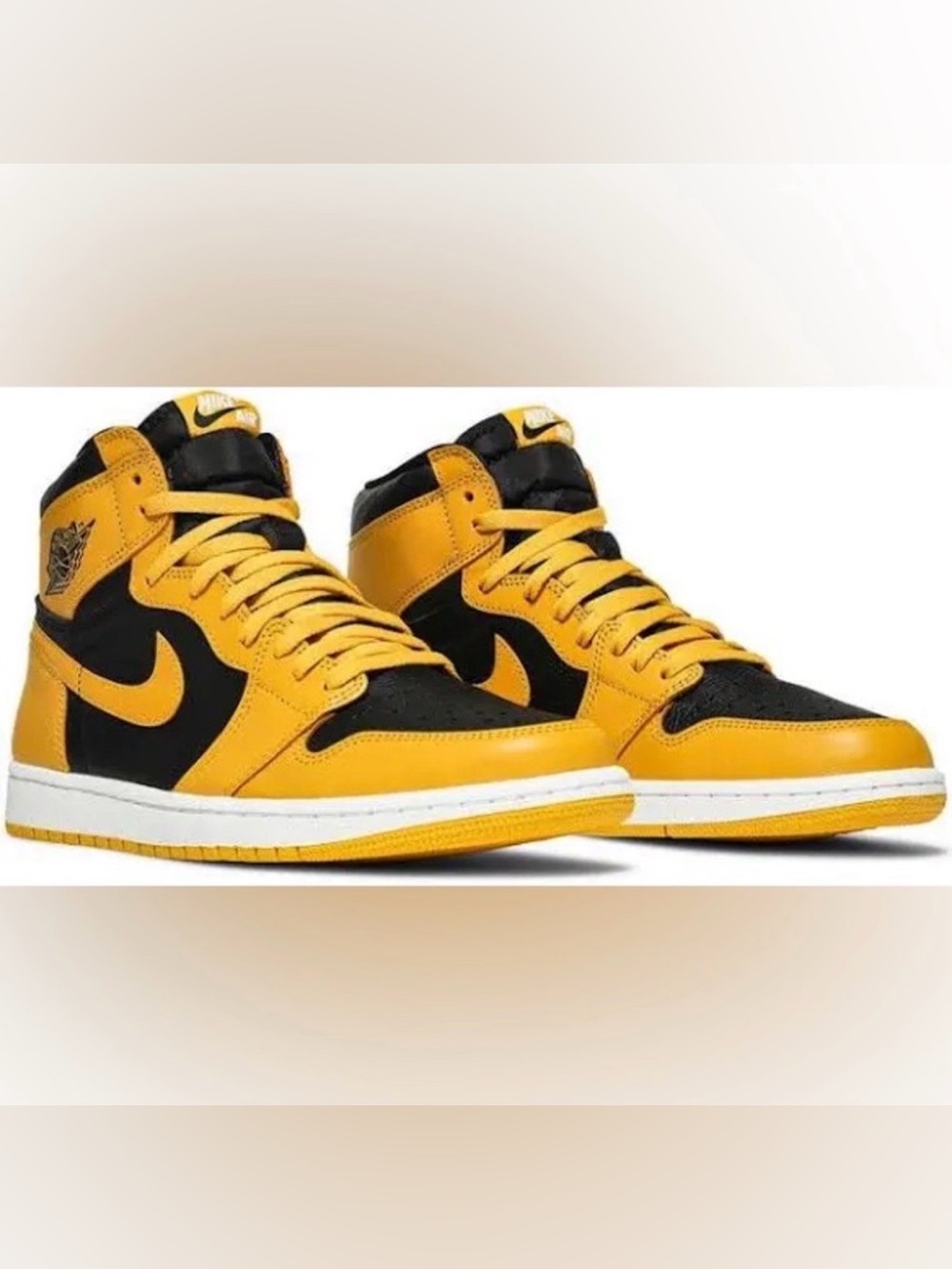 Air Jordan 1 Retro High OG Pollen/White/Black Sneakers 555088-701, Mens 10.5,NIB